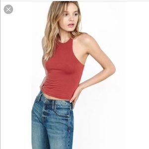 Express One Eleven Crop Tank; Size: M